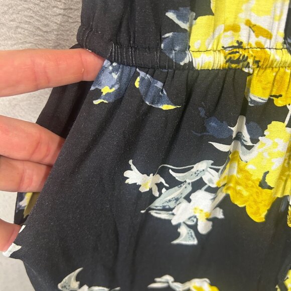 Simier Fariry Women's XL Knee Length Floral Dress Short Sleeve Midi NWT - Picture 7 of 12